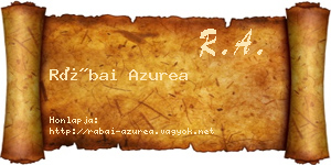 Rábai Azurea névjegykártya